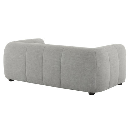 Modway - Liana Upholstered Fabric Loveseat by Modway  Living Room Sofas and Armchairs Gray - EEI-6867-PEW