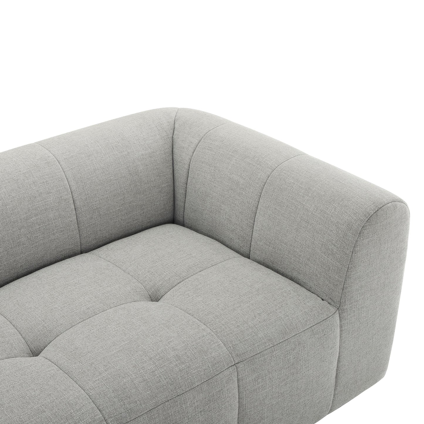 Modway - Liana Upholstered Fabric Loveseat by Modway  Living Room Sofas and Armchairs Gray - EEI-6867-PEW