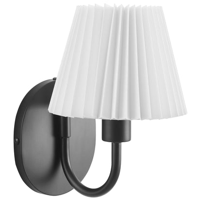 Modway - Wave Wall Sconce by Modway  Lighting Ceiling Lamps Black - EEI-6872-BLK