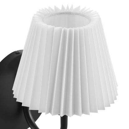 Modway - Wave Wall Sconce by Modway  Lighting Ceiling Lamps Black - EEI-6872-BLK