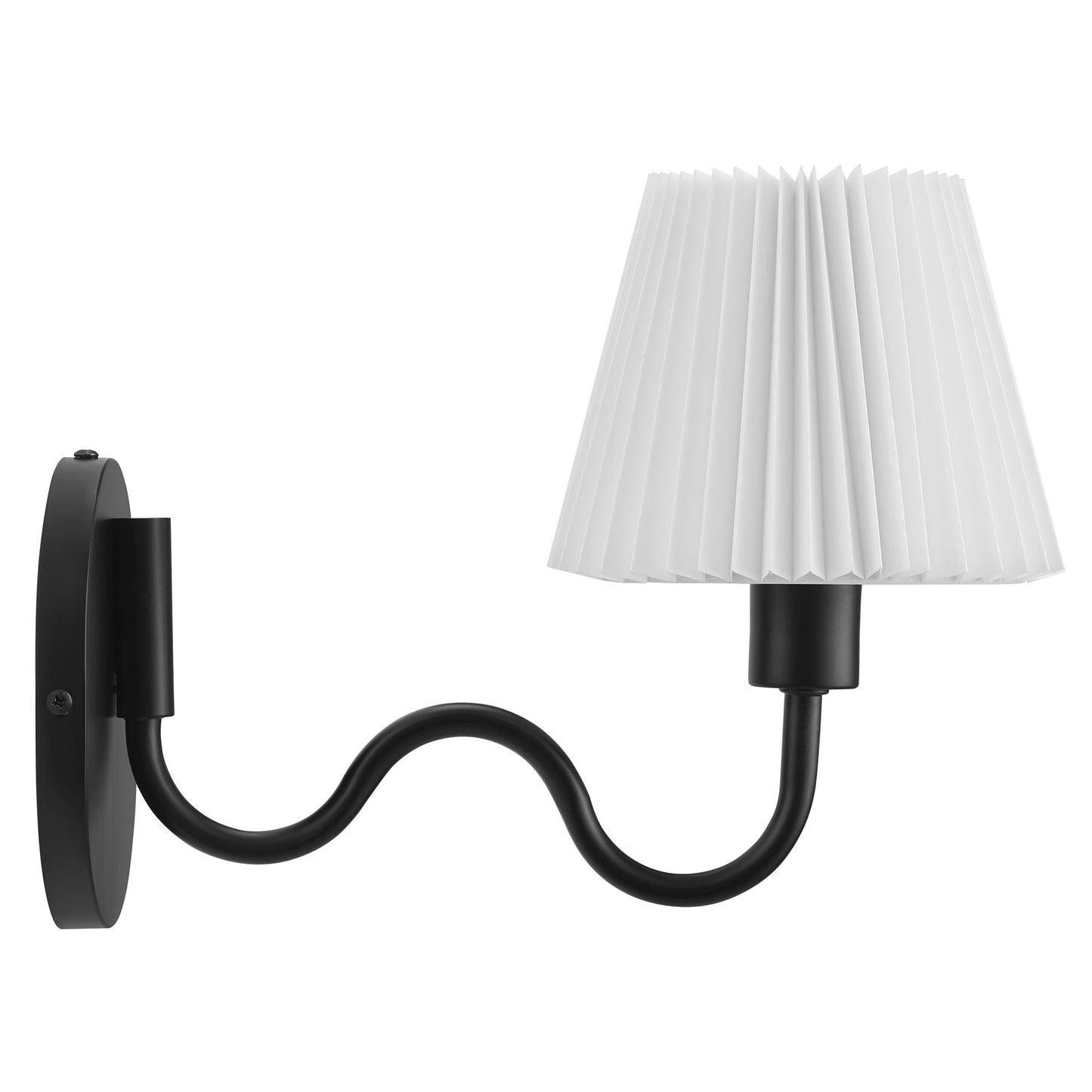 Modway - Wave Squiggle Arm Wall Sconce by Modway  Lighting Ceiling Lamps Black - EEI-6873-BLK