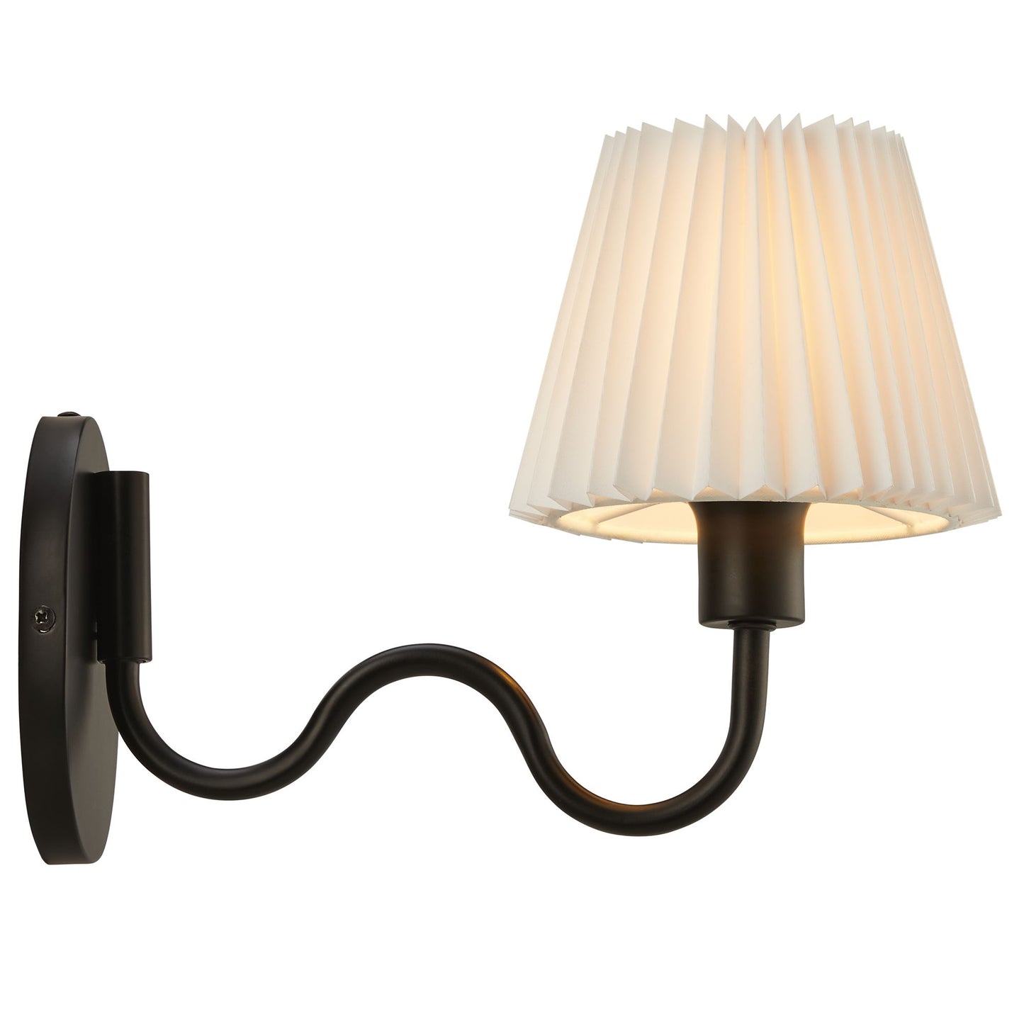 Modway - Wave Squiggle Arm Wall Sconce by Modway  Lighting Ceiling Lamps Black - EEI-6873-BLK