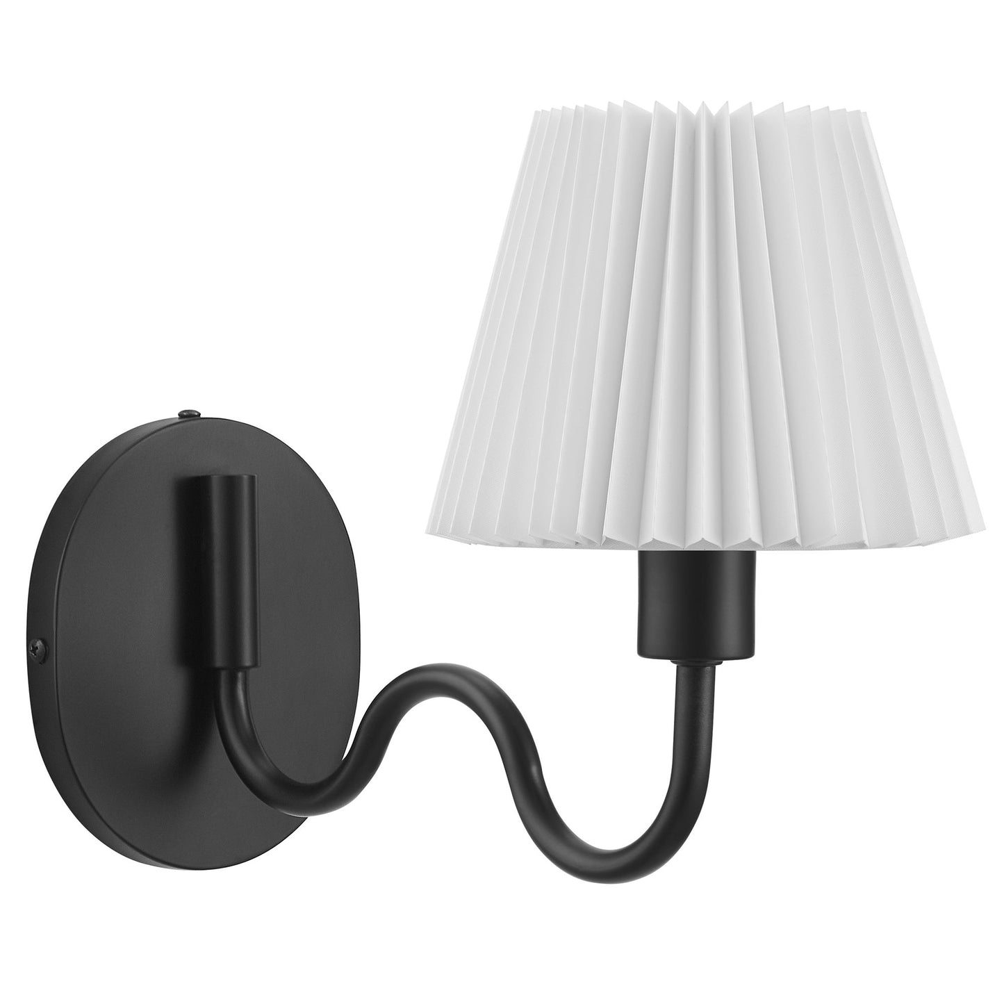 Modway - Wave Squiggle Arm Wall Sconce by Modway  Lighting Ceiling Lamps Black - EEI-6873-BLK