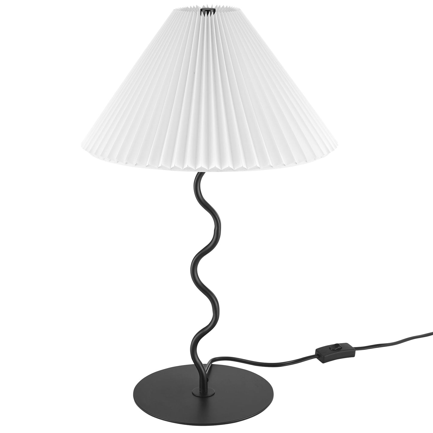 Modway - Wave Squiggle Table Lamp by Modway  Lighting Table Lamps Black - EEI-6876-BLK