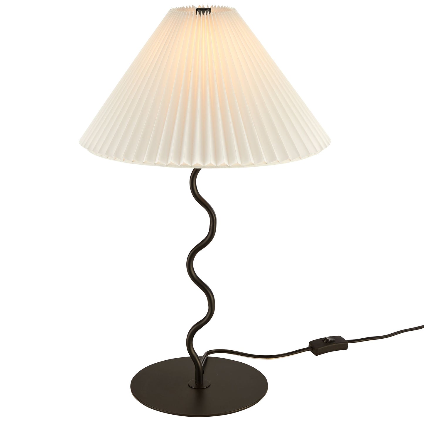 Modway - Wave Squiggle Table Lamp by Modway  Lighting Table Lamps Black - EEI-6876-BLK