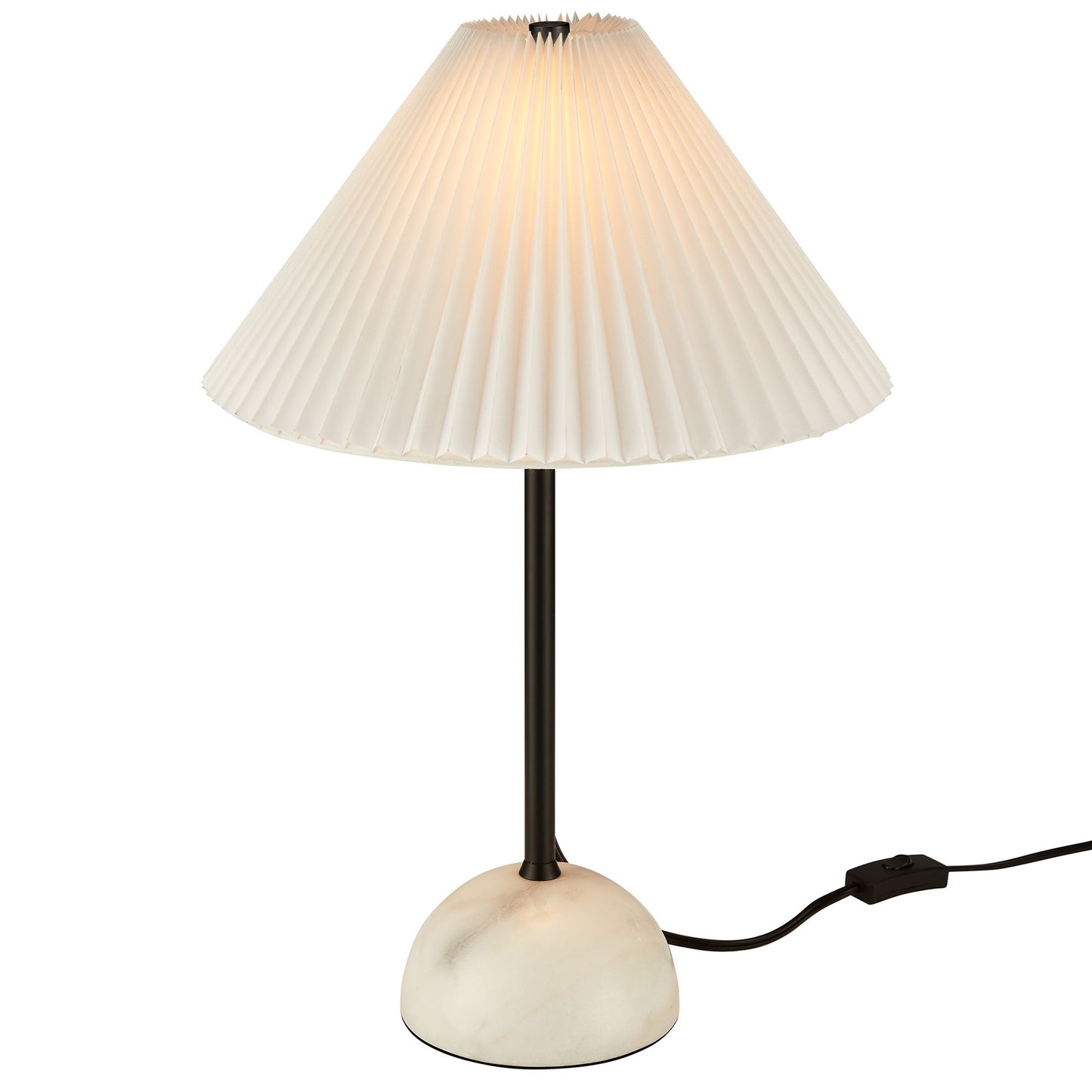 Modway - Illusion Marble Dome Table Lamp by Modway  Lighting Table Lamps Black - EEI-6878-BLK