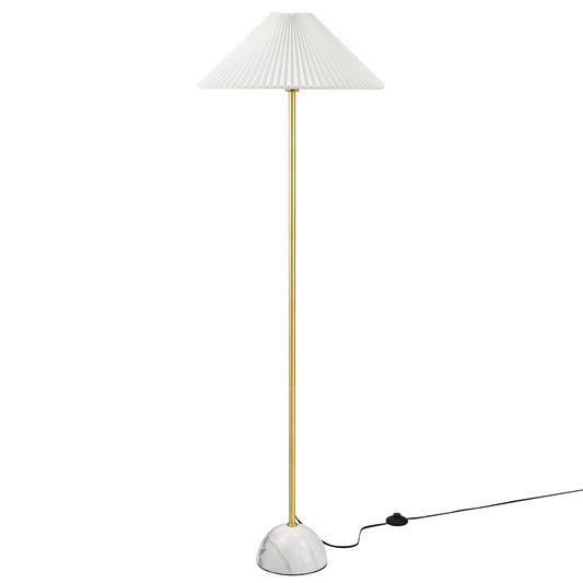 Modway - Illusion Marble Dome Floor Lamp by Modway  Lighting Table Lamps Gold - EEI-6879-BRA