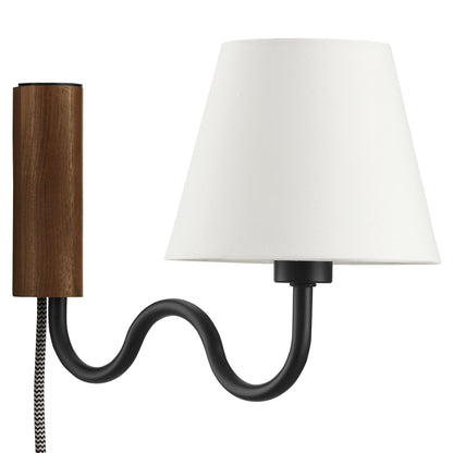 Modway - Sunlit Squiggle Arm Wall Sconce by Modway  Lighting Ceiling Lamps Black - EEI-6881-WAL-BLK