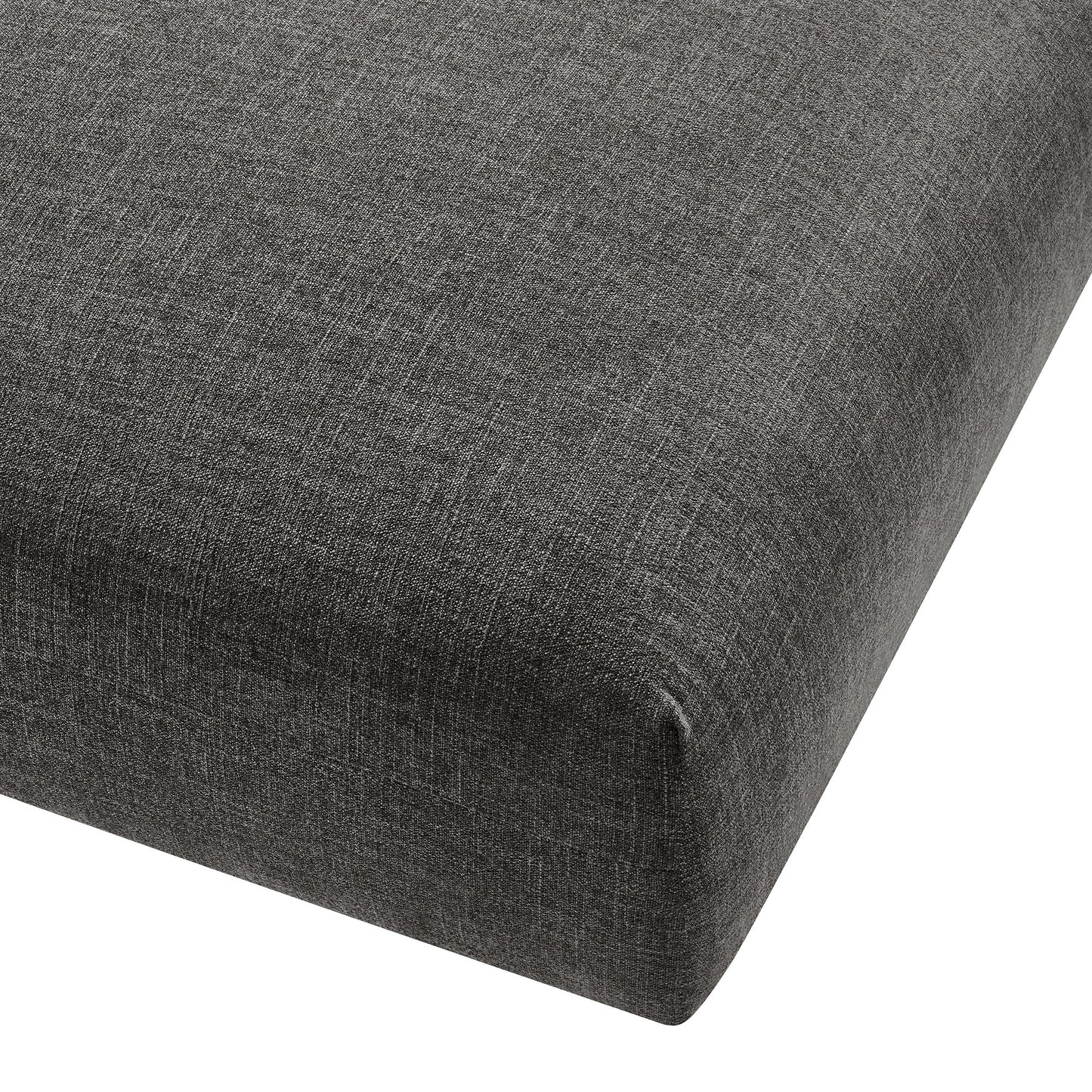 Modway - Solace Modular Upholstered Fabric Ottoman by Modway  Living Room Sofas and Armchairs Gray - EEI-6889-CHA