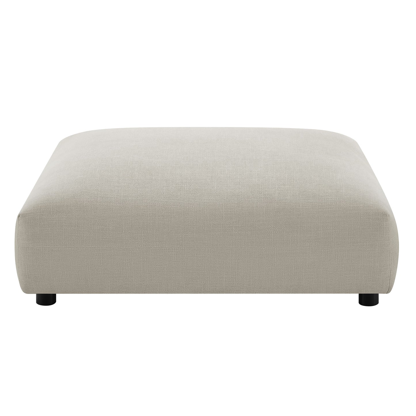Modway - Solace Modular Upholstered Fabric Ottoman by Modway  Living Room Sofas and Armchairs Brown - EEI-6889-LIN