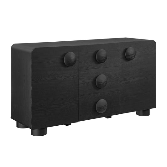 Modway - Sonnet 57" Sideboard Storage Cabinet by Modway  Living Room Decor Black - EEI-6892-BLK