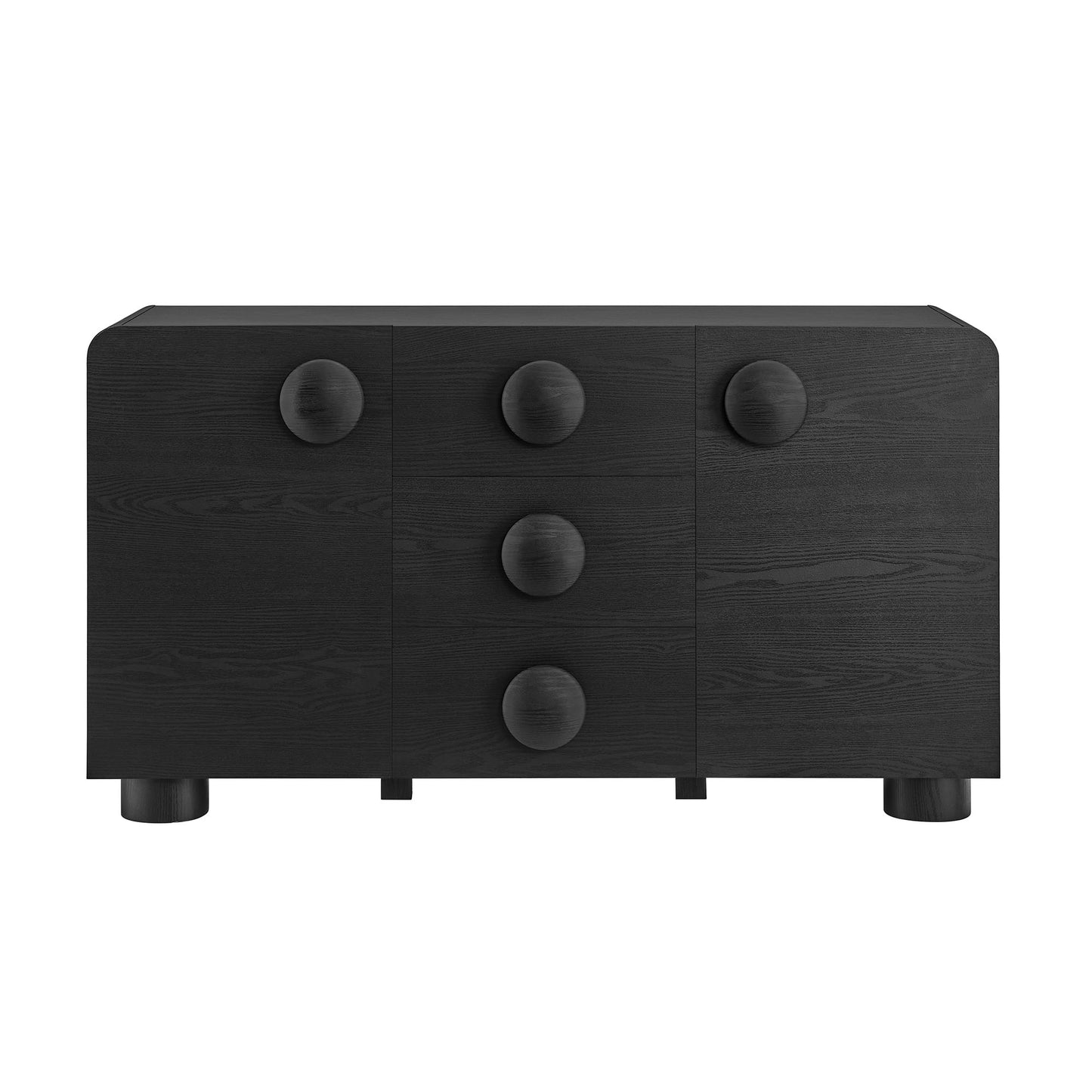Modway - Sonnet 57" Sideboard Storage Cabinet by Modway  Living Room Decor Black - EEI-6892-BLK