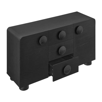 Modway - Sonnet 57" Sideboard Storage Cabinet by Modway  Living Room Decor Black - EEI-6892-BLK