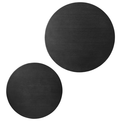 Modway - Amani Round Nesting Coffee Tables Set of 2 by Modway  Living Room Tables Black - EEI-6893-BLK