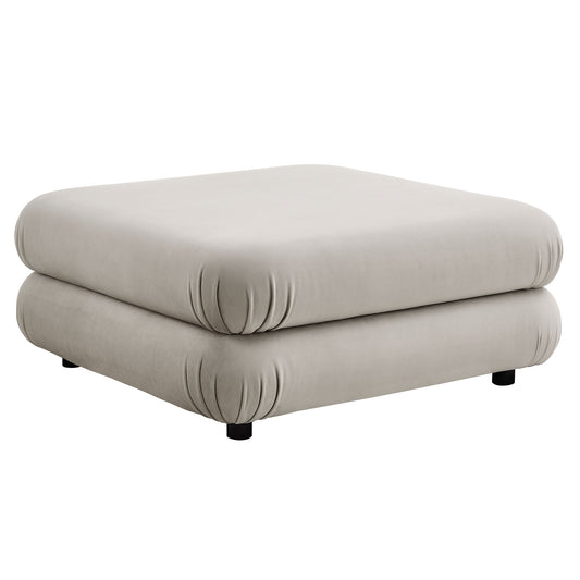 Modway Outlet Jubilee Modular Performance Velvet Ottoman by Modway  Living Room Furniture Almond - EEI-6899-ALM