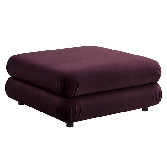 Modway Outlet Jubilee Modular Performance Velvet Ottoman by Modway  Living Room Furniture Mulberry - EEI-6899-MUL