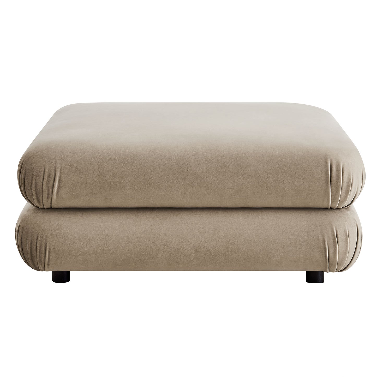 Modway Outlet Jubilee Modular Performance Velvet Ottoman by Modway  Living Room Furniture Taupe - EEI-6899-TAU