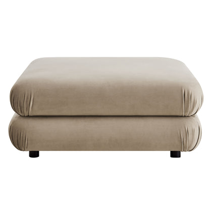 Modway Outlet Jubilee Modular Performance Velvet Ottoman by Modway  Living Room Furniture Taupe - EEI-6899-TAU