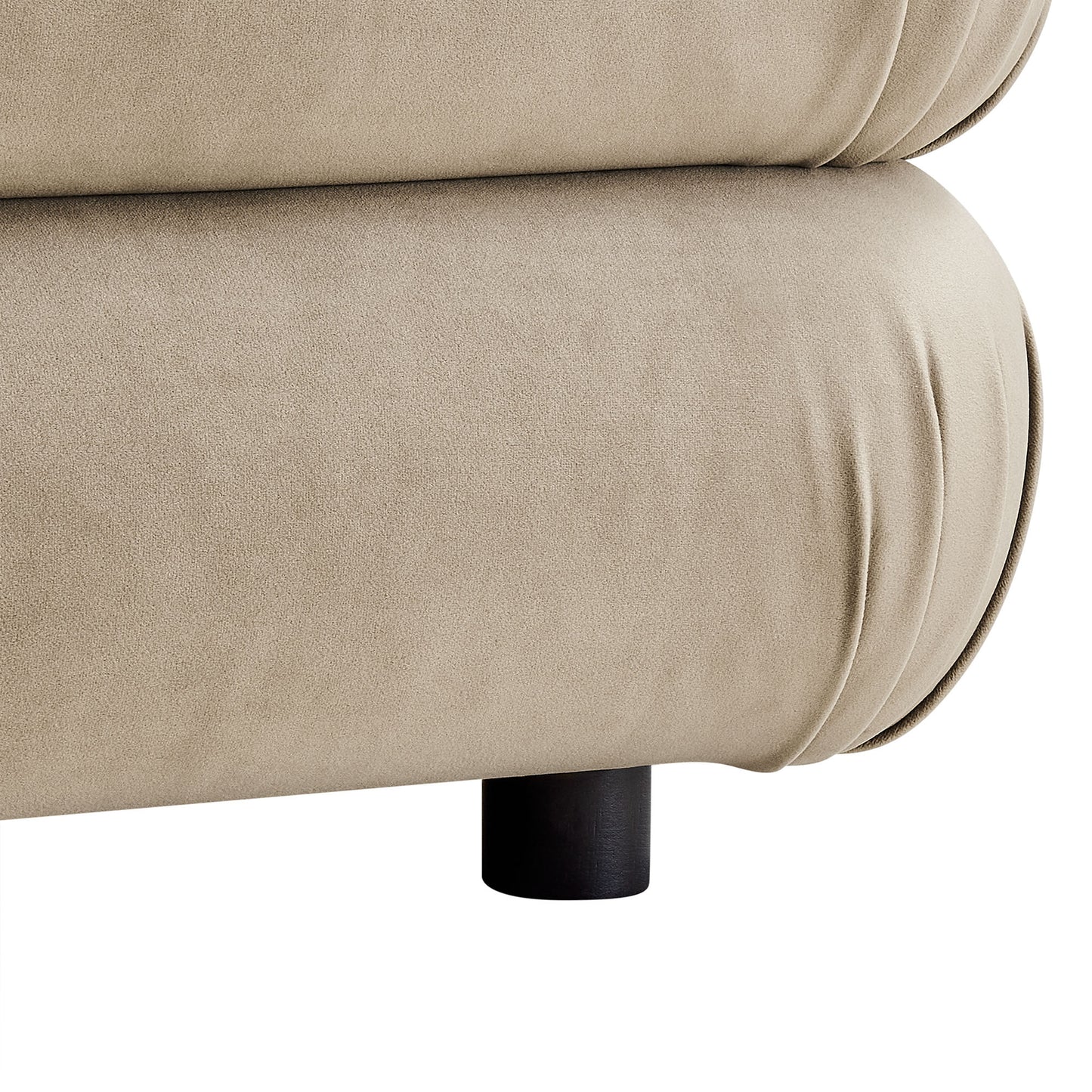 Modway Outlet Jubilee Modular Performance Velvet Ottoman by Modway  Living Room Furniture Taupe - EEI-6899-TAU