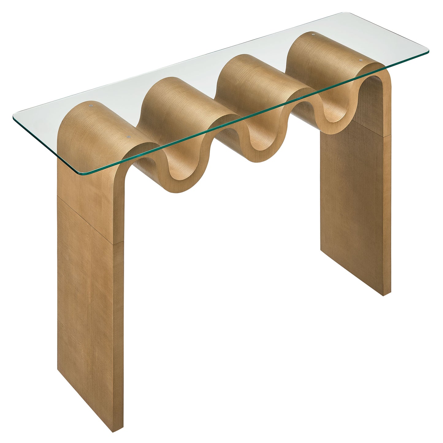 Modway - Ondine Glass Top 50" Console Table by Modway  Living Room Tables Brown - EEI-6901-NAT