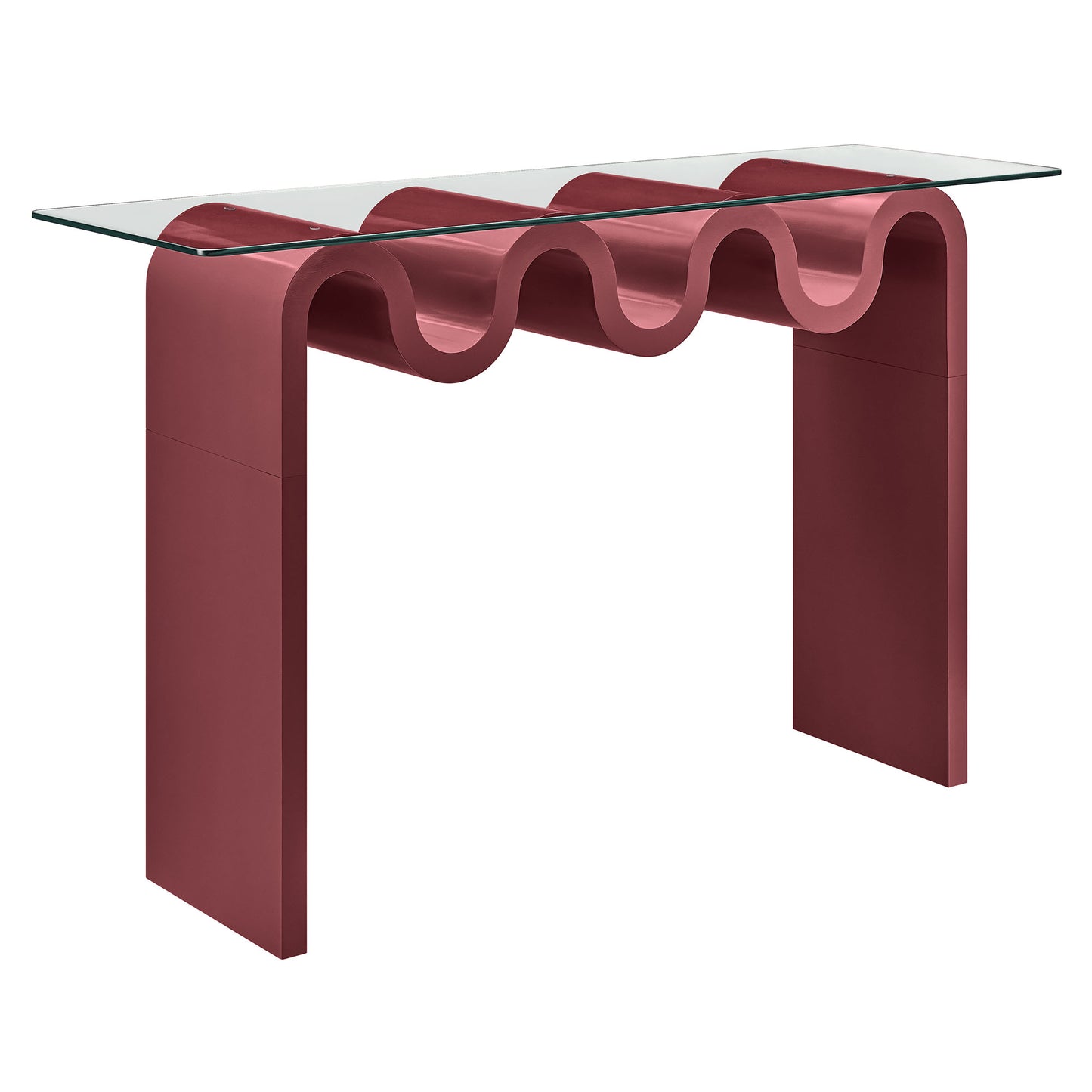 Modway - Ondine Glass Top 50" Console Table by Modway  Living Room Tables Purple - EEI-6901-SPA