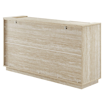 Modway - Hollis 59" Travertine Sideboard by Modway  Living Room Decor Brown - EEI-6906-TRA