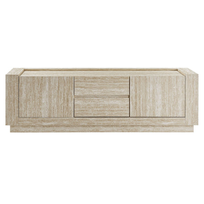 Modway - Hollis 59" Travertine TV Stand by Modway  Living Room Decor Brown - EEI-6907-TRA