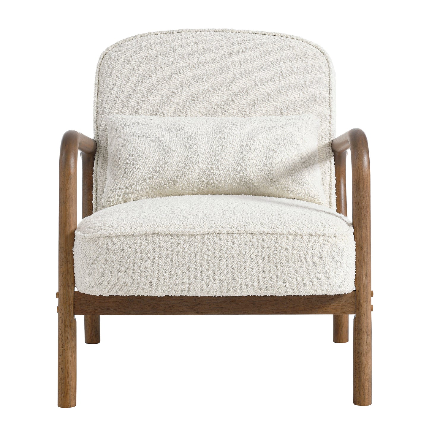 Modway - Charlie Boucle Upholstered Armchair by Modway  Living Room Sofas and Armchairs White - EEI-6909-IVO