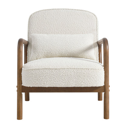 Modway - Charlie Boucle Upholstered Armchair by Modway  Living Room Sofas and Armchairs White - EEI-6909-IVO