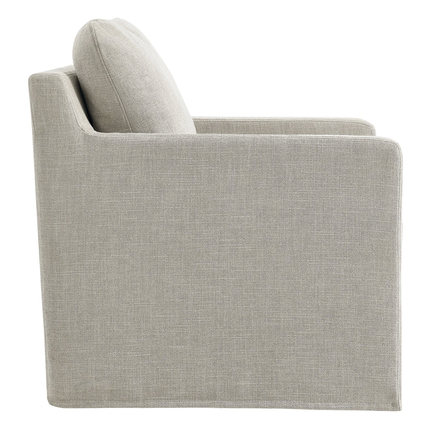 Modway - Serene Fabric Slipcovered Swivel Armchair by Modway  Living Room Sofas and Armchairs Brown - EEI-6910-LIN