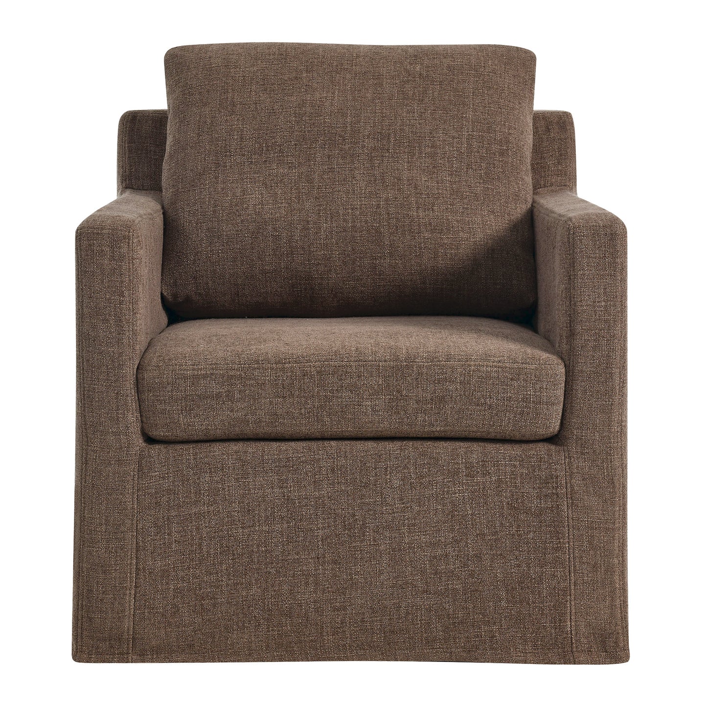 Modway - Serene Fabric Slipcovered Swivel Armchair by Modway  Living Room Sofas and Armchairs Brown - EEI-6910-MOC