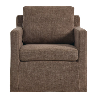 Modway - Serene Fabric Slipcovered Swivel Armchair by Modway  Living Room Sofas and Armchairs Brown - EEI-6910-MOC