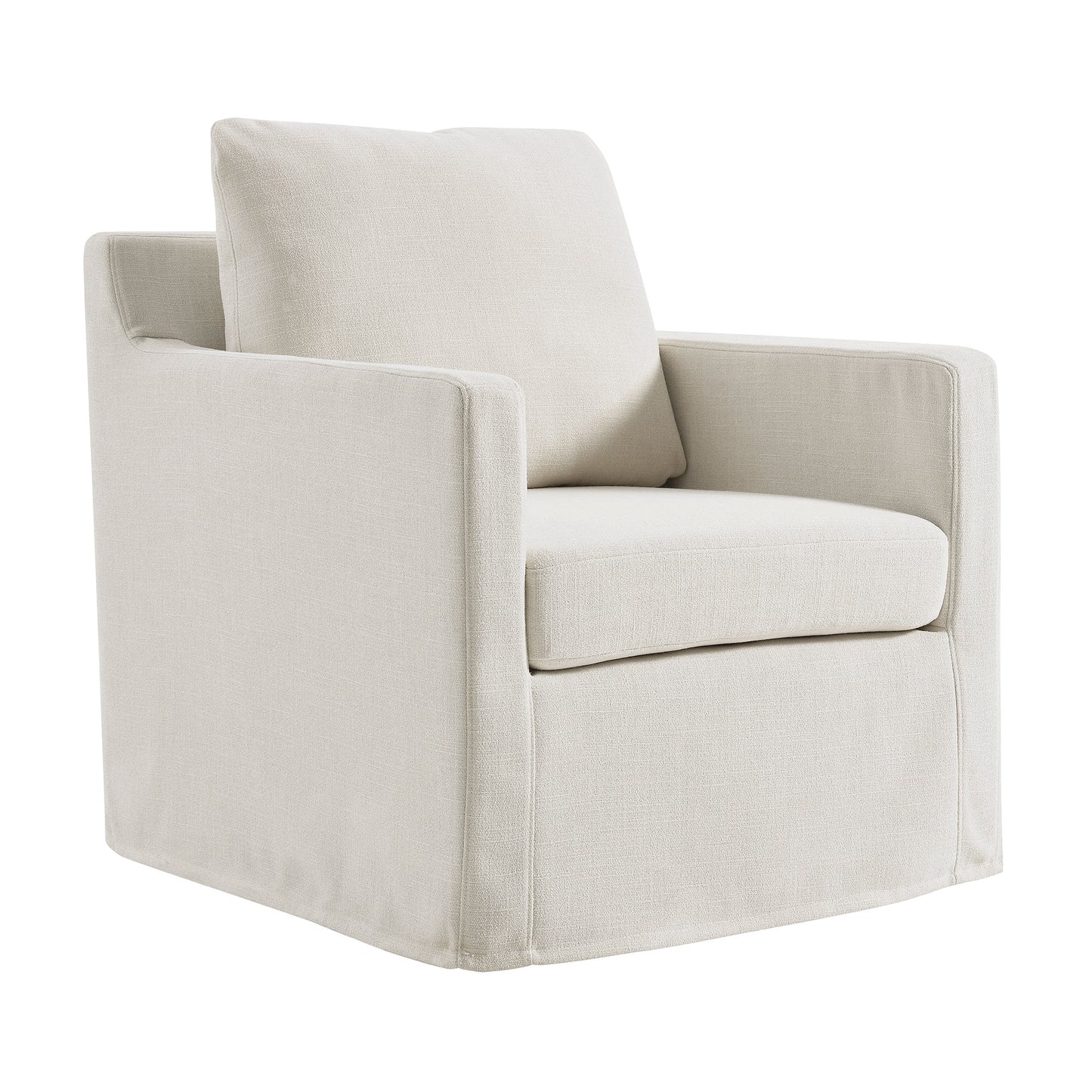 Modway - Serene Fabric Slipcovered Swivel Armchair by Modway  Living Room Sofas and Armchairs Gray - EEI-6910-SAL