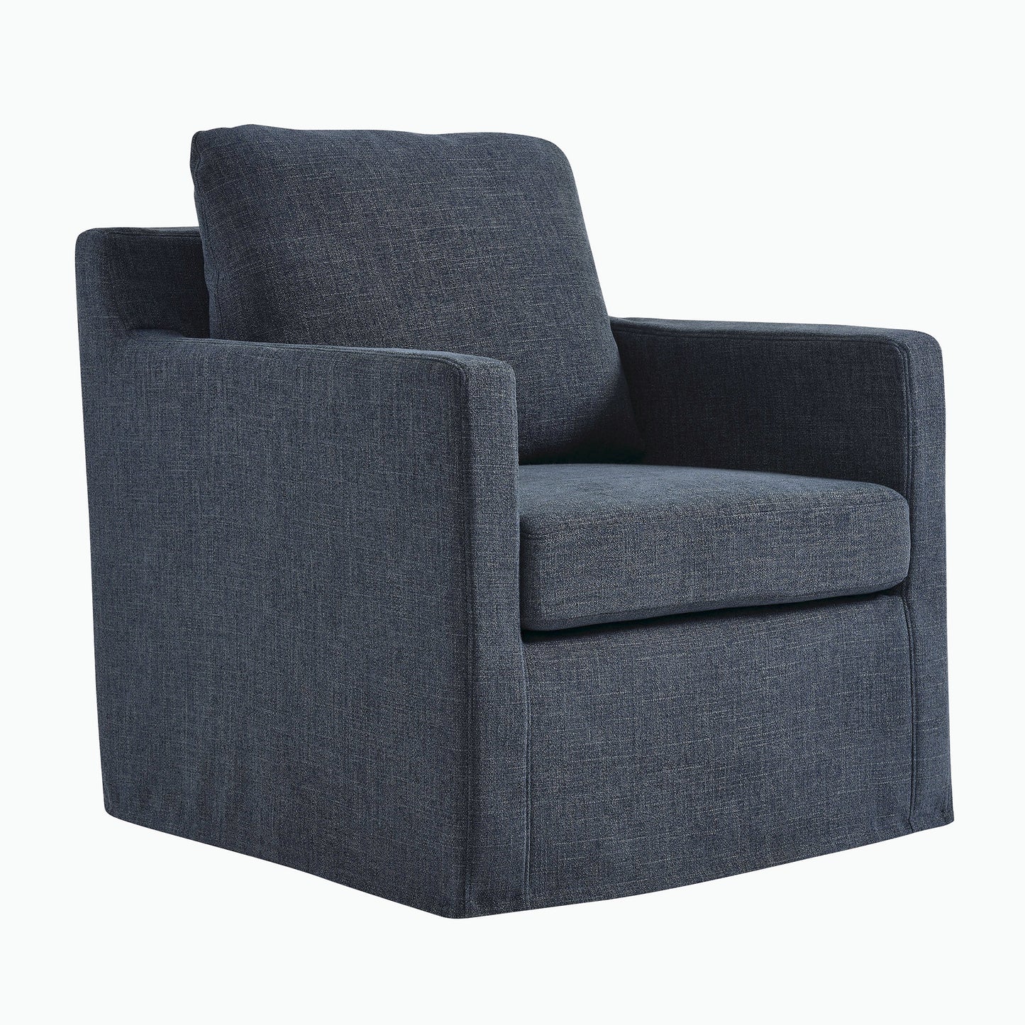 Modway - Serene Fabric Slipcovered Swivel Armchair by Modway  Living Room Sofas and Armchairs Blue - EEI-6910-SLB