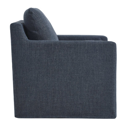 Modway - Serene Fabric Slipcovered Swivel Armchair by Modway  Living Room Sofas and Armchairs Blue - EEI-6910-SLB