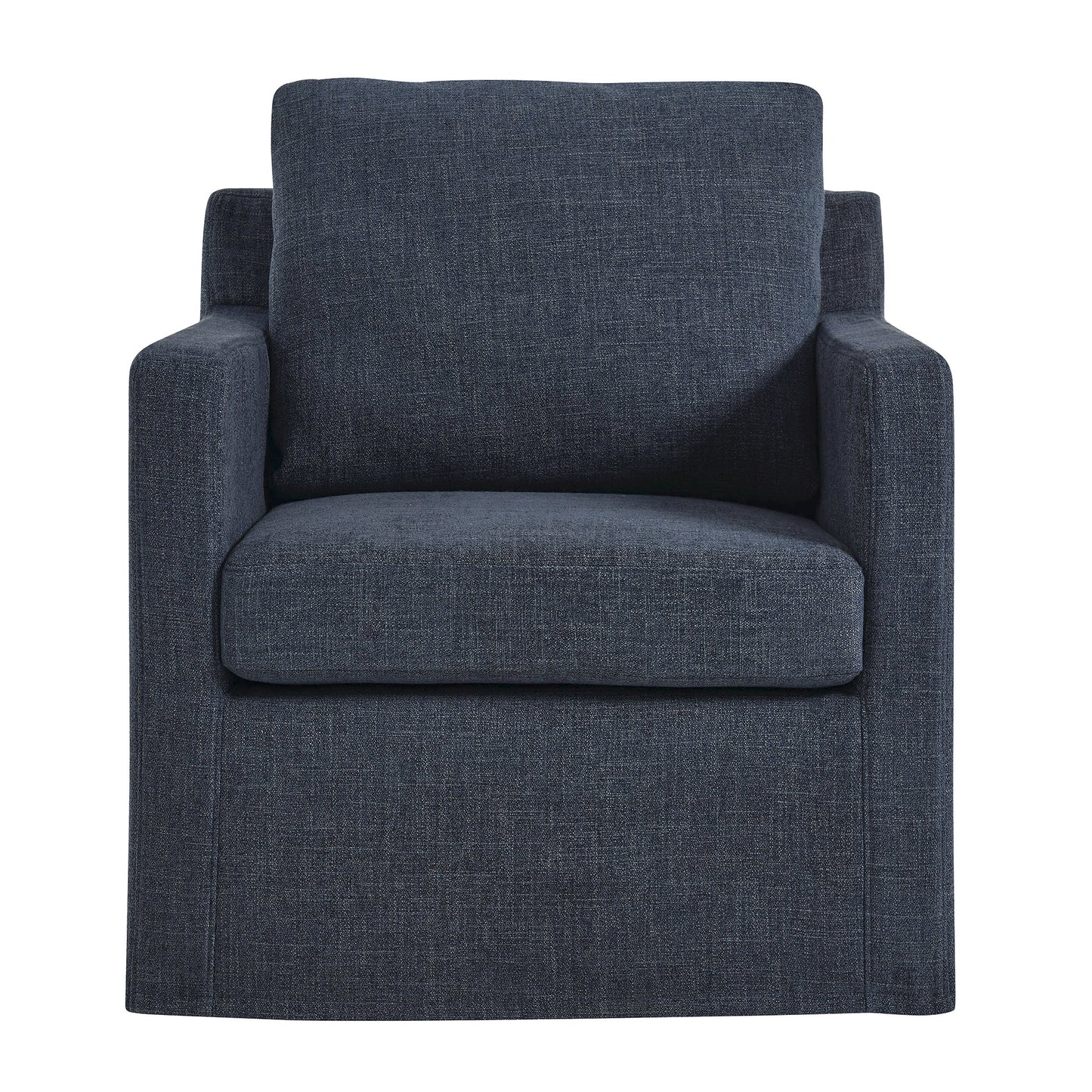 Modway - Serene Fabric Slipcovered Swivel Armchair by Modway  Living Room Sofas and Armchairs Blue - EEI-6910-SLB