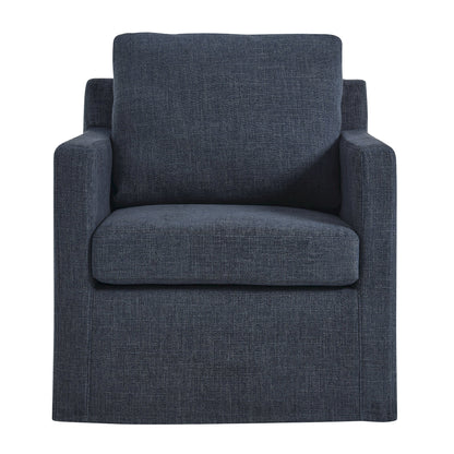 Modway - Serene Fabric Slipcovered Swivel Armchair by Modway  Living Room Sofas and Armchairs Blue - EEI-6910-SLB