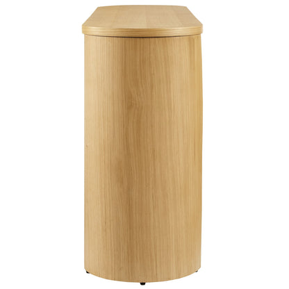 Modway - Aspect Oval Wood Entryway Console Table by Modway  Living Room Tables Brown - EEI-6912-OAK