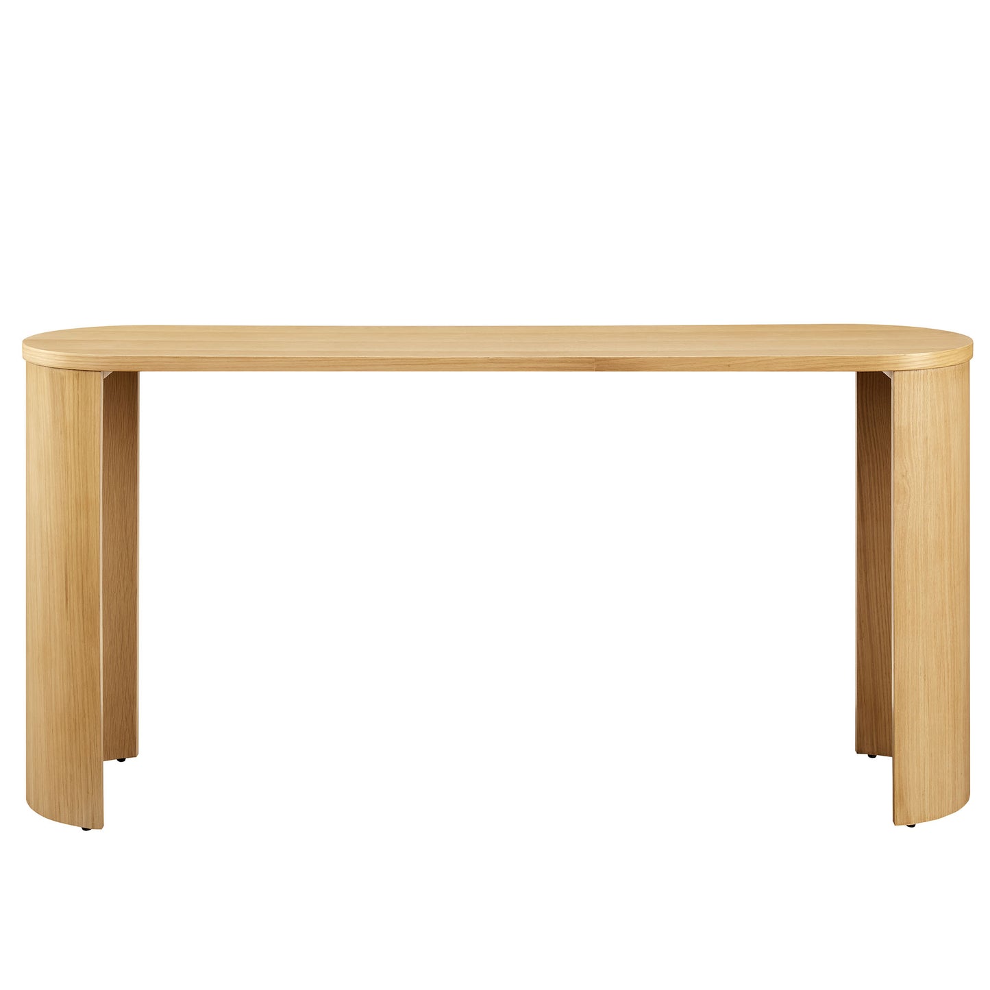 Modway - Aspect Oval Wood Entryway Console Table by Modway  Living Room Tables Brown - EEI-6912-OAK