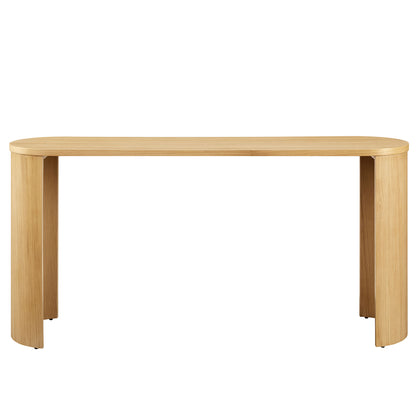 Modway - Aspect Oval Wood Entryway Console Table by Modway  Living Room Tables Brown - EEI-6912-OAK
