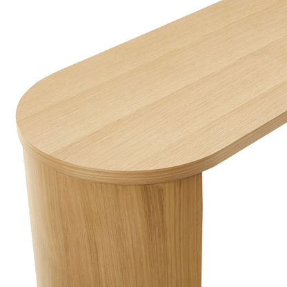 Modway - Aspect Oval Wood Entryway Console Table by Modway  Living Room Tables Brown - EEI-6912-OAK