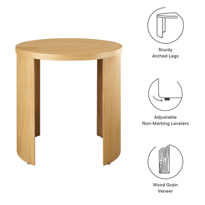 Modway - Aspect Round Wood End Table by Modway  Living Room Tables Brown - EEI-6913-OAK