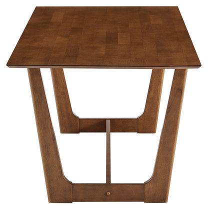 Modway - Solara 71" Rectangle Wood Dining Table by Modway  Bar and Dining Bar and Dining Tables Brown - EEI-6914-WAL