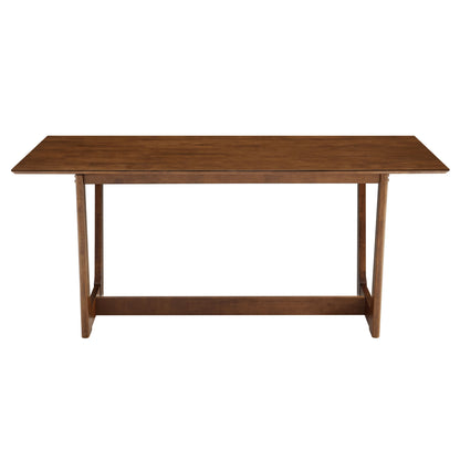Modway - Solara 71" Rectangle Wood Dining Table by Modway  Bar and Dining Bar and Dining Tables Brown - EEI-6914-WAL