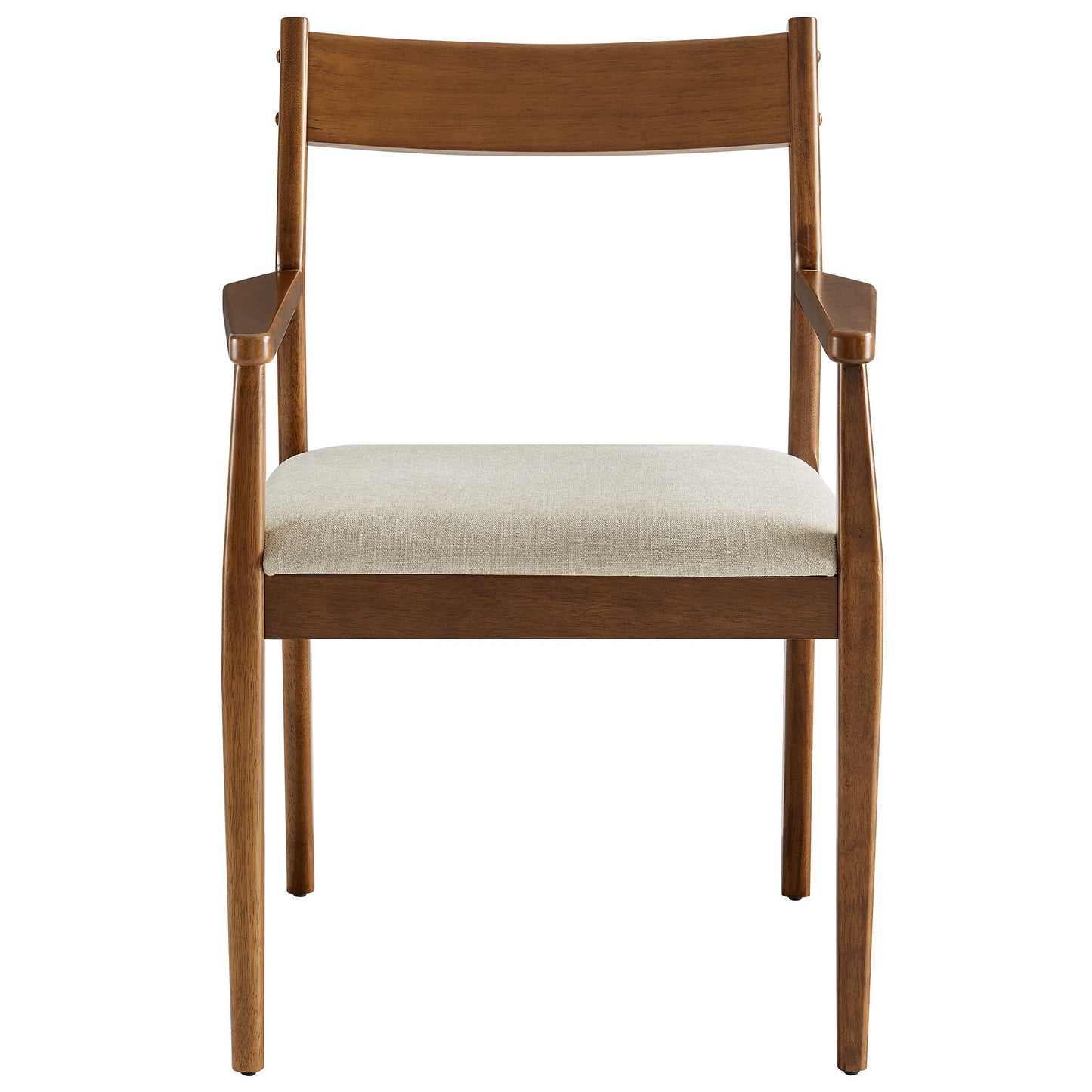 Modway - Solara Fabric Wood Dining Armchairs Set of 2 by Modway  Bar and Dining Dining Chairs Brown - EEI-6916-WAL-HEB
