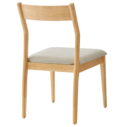 Modway - Solara Fabric Wood Dining Side Chairs Set of 2 by Modway  Bar and Dining Dining Chairs Brown - EEI-6918-NAT-HEB