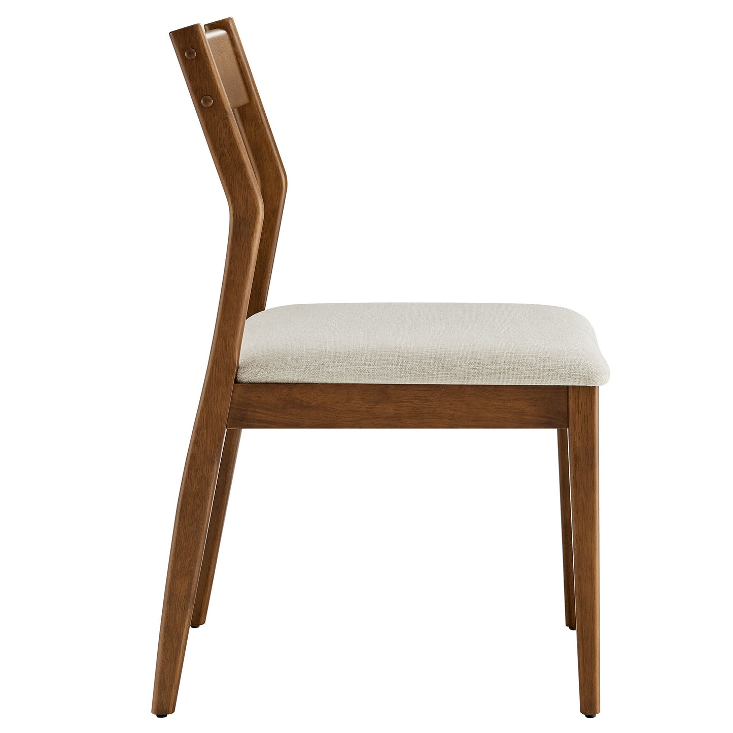 Modway - Solara Fabric Wood Dining Side Chairs Set of 2 by Modway  Bar and Dining Dining Chairs Brown - EEI-6918-WAL-HEB