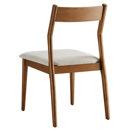 Modway - Solara Fabric Wood Dining Side Chairs Set of 2 by Modway  Bar and Dining Dining Chairs Brown - EEI-6918-WAL-HEB