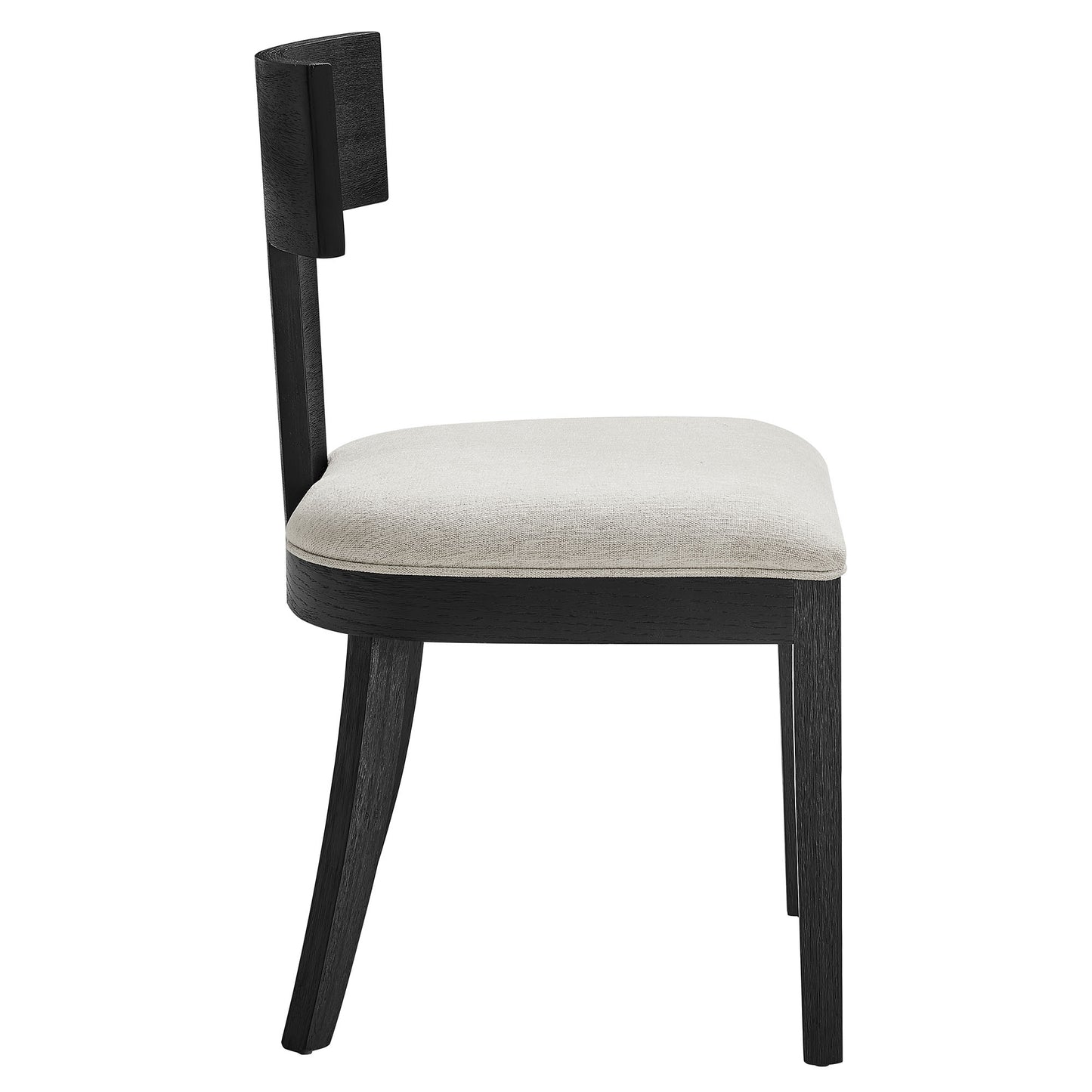 Modway - Peregrine Wood and Fabric Upholstered Dining Chairs Set of 2 by Modway  Bar and Dining Dining Chairs White - EEI-6923-BLK-HEI