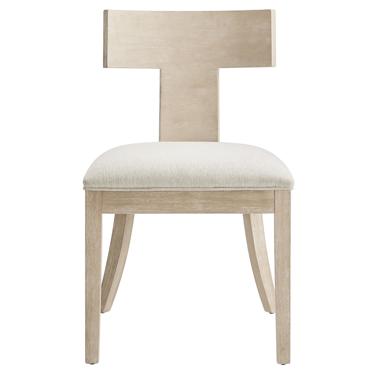 Modway - Peregrine Wood and Fabric Upholstered Dining Chairs Set of 2 by Modway  Bar and Dining Dining Chairs White - EEI-6923-NAT-HEI